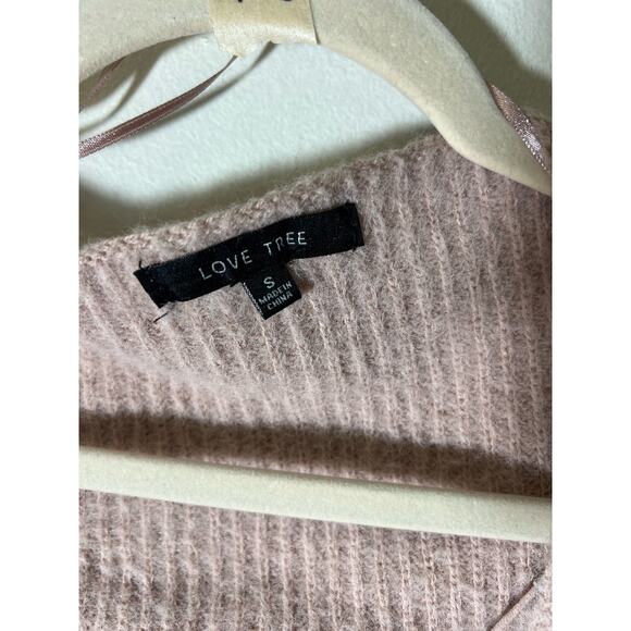 Love Tree Pale Pink spaghetti strap tube top with crop vest size Small - Picture 3 of 3